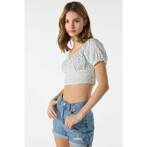 Bluza crop slim fit imagine