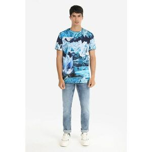 Tricou de bumbac cu imprimeu grafic imagine