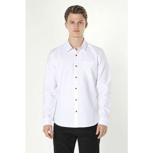 Camasa slim fit cu buzunar pe piept imagine