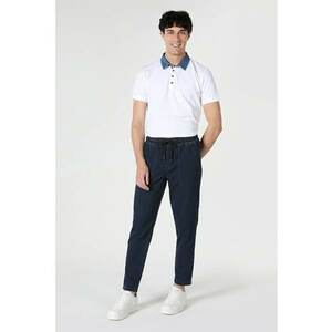 Tricou Polo Cu Maneca Scurta De Barbati Alb Slim Fit imagine