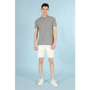 Tricou Polo Cu Maneca Scurta De Barbati Kaki Regular Fit imagine