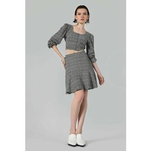 Fusta mini cu imprimeu floral imagine