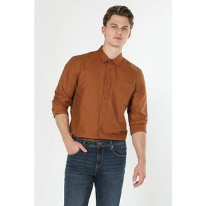 Camasa slim fit cu buzunar pe piept imagine