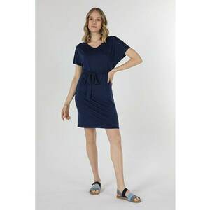 Rochie De Dama Albastru Marin.Regular Fit imagine