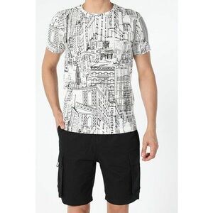 Tricou Cu Maneca Scurta De Barbati Alb Regular Fit Cl1050982 8682240452812 imagine