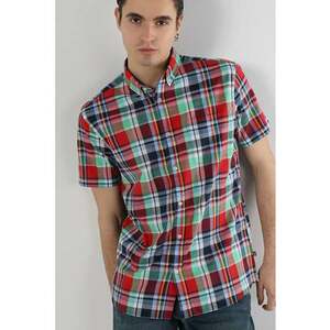 Camasa Cu Maneca Scurta De Barbati Multicolor Regular Fit imagine