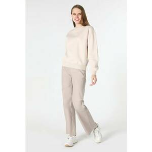 Swater / Bluza De Dama Ecru Regular Fit imagine