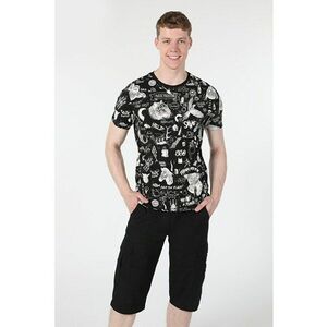 Tricou Cu Maneca Scurta De Barbati Negru Regular Fit3 imagine