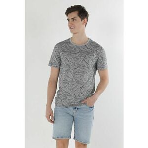 Tricou cu decolteu rotund si imprimeu grafic imagine