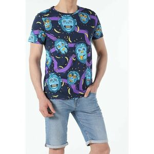 Tricou Cu Maneca Scurta De Barbati Albastru Marin Regular Fit Cl1053574 8682240666943 imagine