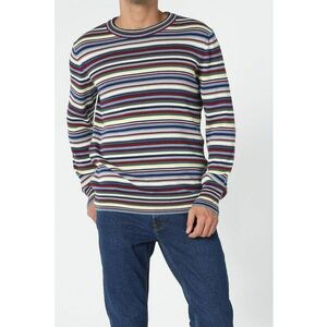 Pulover in dungi cu aspect colorblock imagine