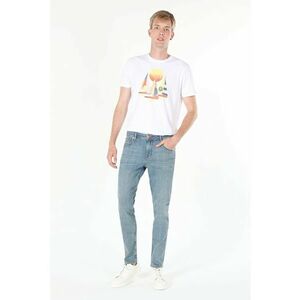 Pantaloni De Barbati Albastru StraightFit 044 KARL imagine