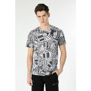 Tricou de bumbac cu imprimeu grafic imagine