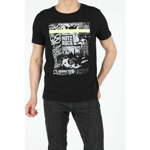 Tricou Cu Maneca Scurta De Barbati Negru Regular Fit CL1049934 8682240735564 imagine