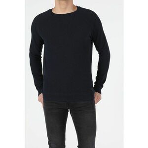 Pulover texturat cu maneci raglan imagine
