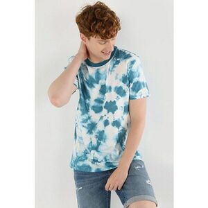 Tricou Cu Maneca Scurta De Barbati Albastru Regular Fit. imagine