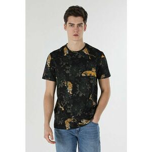 Tricou Cu Maneca Scurta De BarbatiNegru Regular Fit imagine