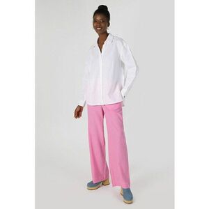 Camasa Cu Maneca Lunga De Dama Alb-Regular Fit imagine