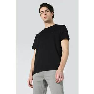 Tricou Cu Maneca Scurta De Barbati Negru Regular Fit.1 imagine