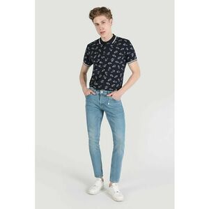 Pantaloni De Barbati Albastru Slim Fit 041 imagine