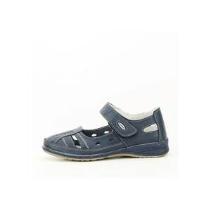 Balerini piele naturala Aurora bleumarin M5 5791 imagine