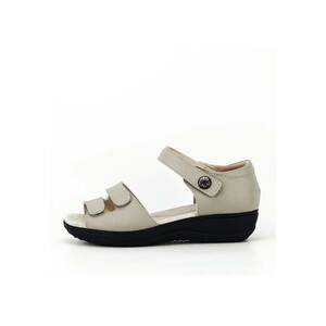 Sandale gri din piele naturala Agata 127 5538 imagine