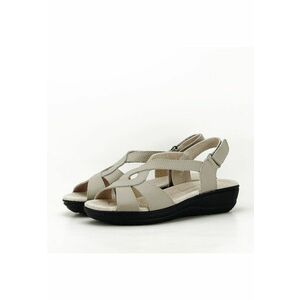 Sandale gri din piele naturala Mabel 127 5533 imagine