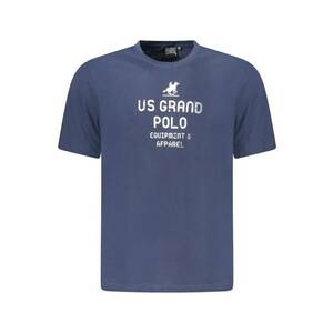 U.S. Grand POLO Tricou barbati cu imprimeu din bumbac - regular fit - bleumarin - imagine