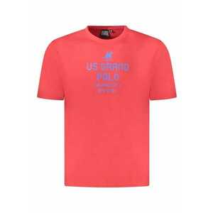 U.S. Grand POLO Tricou barbati cu imprimeu din bumbac - regular fit - rosu - imagine
