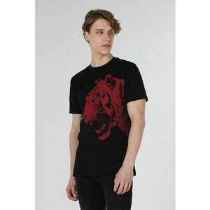 Tricou Cu Maneca Scurta DeBarbati Negru Regular Fit imagine