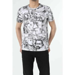 Tricou Cu Maneca Scurta De Barbati Alb Regular Fit Cl1054068 8682240788584 imagine