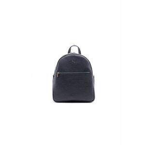 Rucsac de piele cu buzunar frontal cu fermoar imagine