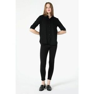 Camasa Cu Maneca Lunga De Dama-Negru Regular Fit imagine