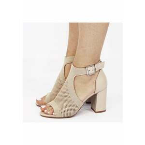 Sandale bej elegante cu design impletit 8753 M12 17507 imagine