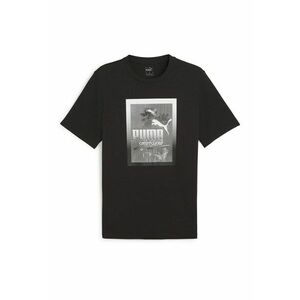 Tricou cu decolteu la baza gatului si imprimeu logo imagine