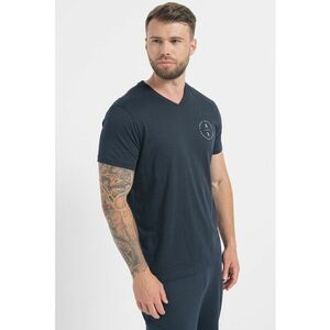 Tricou cu decolteu in V si logo imagine