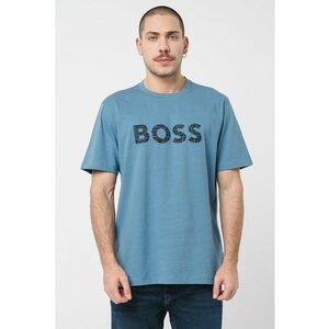 Tricou cu imprimeu logo si decolteu la baza gatului imagine