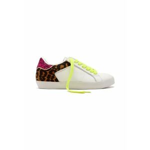 Pantofi sport de piele si piele ecologica cu detaliu stralucitor imagine