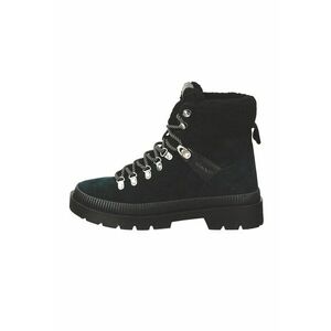 Ghete de piele intoarsa cu insertii de blana shearling sintetica imagine