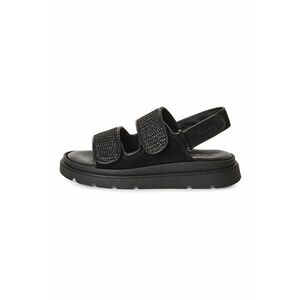 Sandale flatform cu garnituri de piele imagine