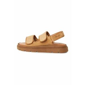 Sandale flatform cu garnituri de piele imagine