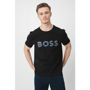 Tricou din amestec de bumbac cu imprimeu logo imagine