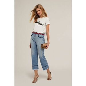 Tricou cu imprimeu text frontal imagine