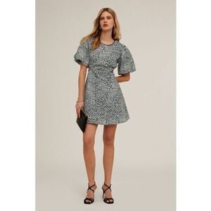 Rochie mini cu animal print si decupaje laterale imagine