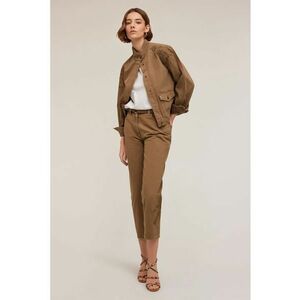 Pantaloni crop cu strasuri imagine