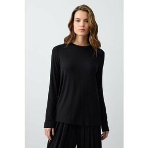 Bluza din amestec de modal cu decupaj pe spate imagine