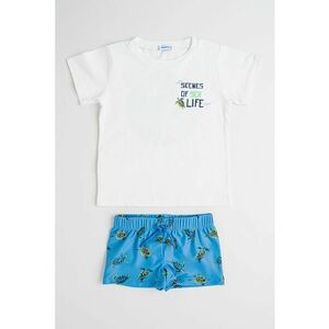 Set de tricou de bumbac si pantaloni scurti imagine
