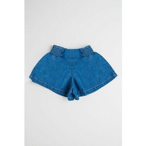 Pantaloni scurti evazati din amestec de lyocell imagine