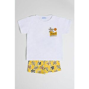 Set de tricou de bumbac si pantaloni scurti imagine
