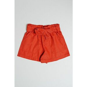 Pantaloni scurti din amestec de lyocell si bumbac cu talie ajustabila imagine